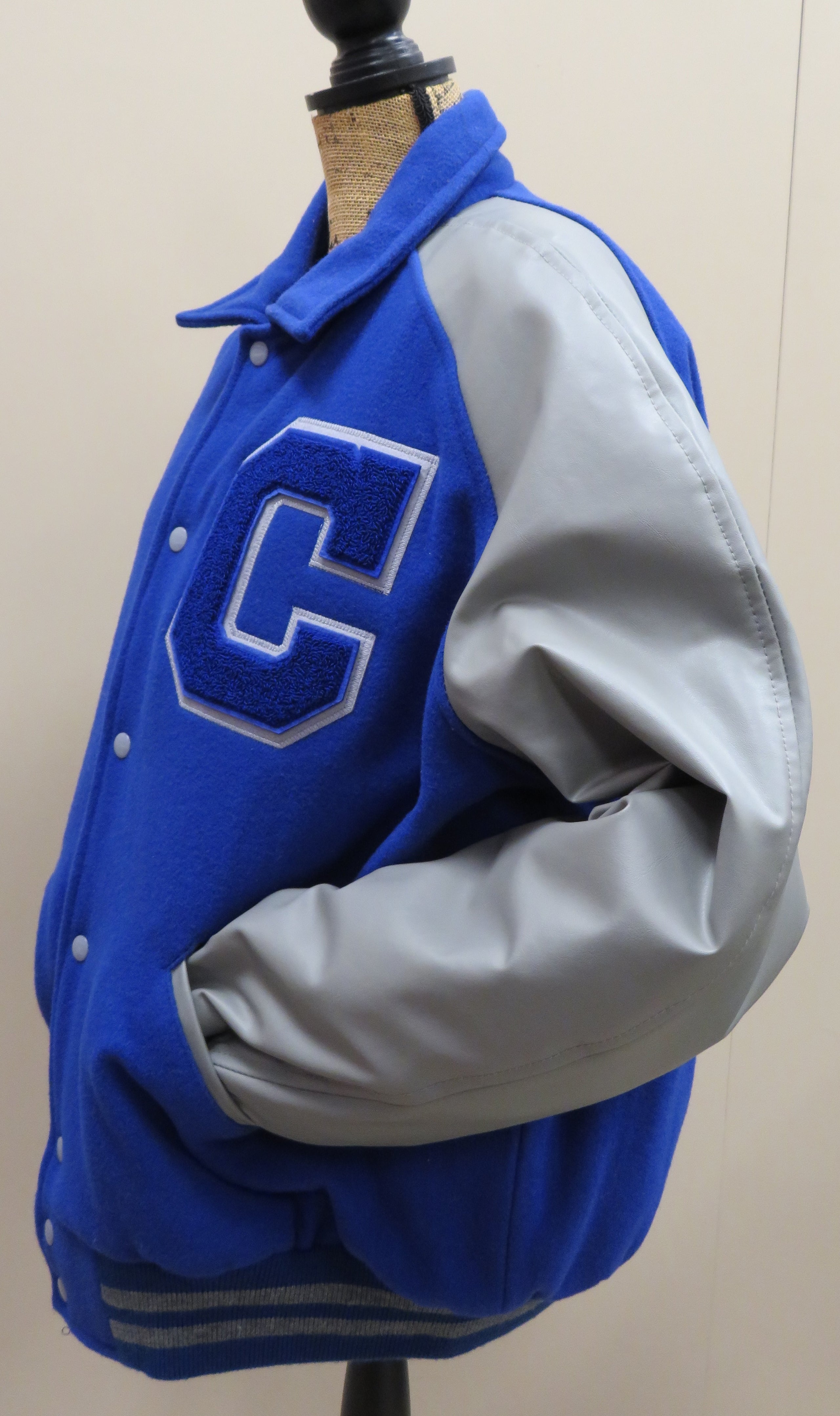 Vinyl letterman jacket shop